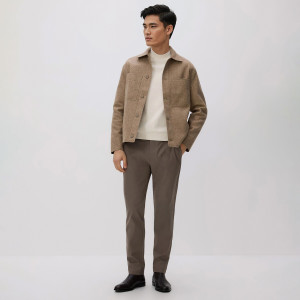 Reserved - Kalhoty chino slim fit - kávová - 640DR-84X