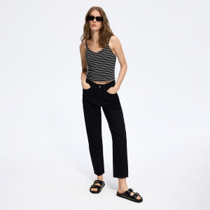 Reserved - Džíny mom fit - černý - 702IR-99J