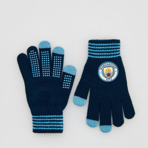 Reserved - Rukavice Manchester City - tmavomodrá - 789GT-59X