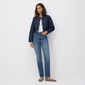 Reserved - LADIES` JEANS TROUSERS - tmavomodrá - 832IU-59J