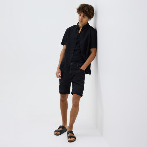 Reserved - Džínové šortky slim fit - šedá - 8577H-90J