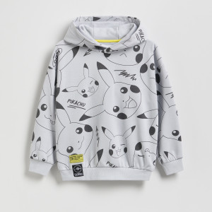 Reserved - Mikina Pokémon - světle šedá - 930FJ-09X