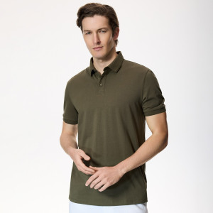 Reserved - Regular fit pamut póló - zöld - 002HM-87X