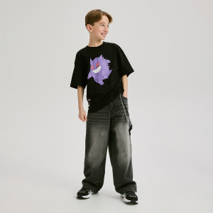 Reserved - Baggy farmer - fekete - 009FO-99J