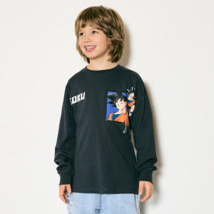 Reserved - Dragon Ball Z hosszú ujjú póló - sötétszürke - 013HS-90X