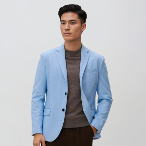 Reserved - Slim fit blézer - kék - 035HP-55M