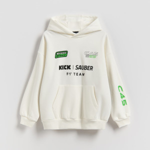 Reserved - Team Kick Sauber F1 pulóver - krémszínű - 038HS-01X