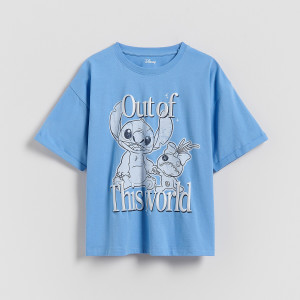 Reserved - Lilo és Stitch póló - jácintkék - 039HU-54X