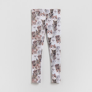 Reserved - Mintás legging - világos szürke - 151HN-09X