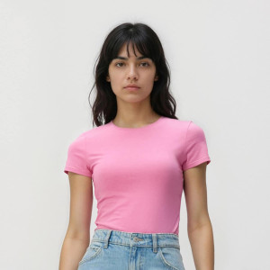 Reserved - Slim fit póló - rózsaszín - 166HT-30X