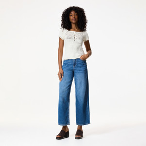 Reserved - Wide leg comfort farmer - kék - 182DT-55J