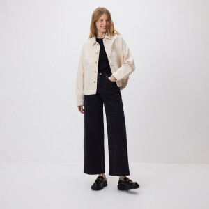 Reserved - Wide leg comfort farmer - fekete - 182DT-99J