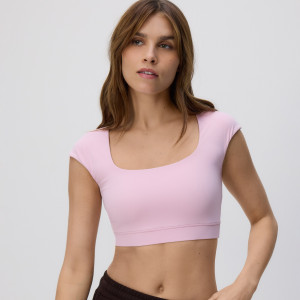 Reserved - Crop top - pasztellpink - 189HT-03X