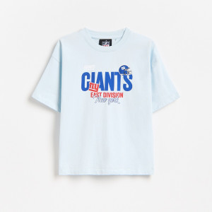 Reserved - New York Giants póló - halványkék - 206IS-05X