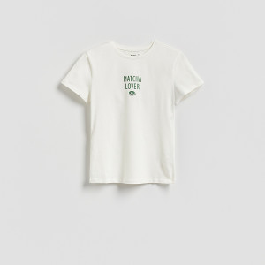 Reserved - Mintás póló - fehér - 257HT-00X