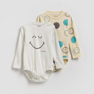 Reserved - SmileyWorld® body 2 darabos csomag - világos szürke - 270HV-09X