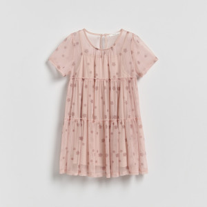 Reserved - Kétrétegű ruha - pasztellpink - 322IB-03X