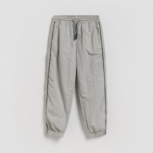 Reserved - Nylon jogger nadrág - világos szürke - 457HK-09X