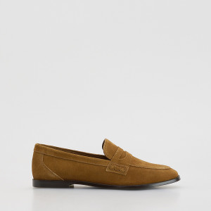 Reserved - Velúr loafer cipő - bézs - 472ID-80X