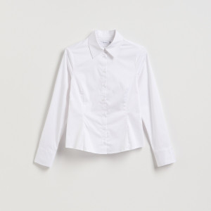Reserved - Slim fit ing - fehér - 480FH-00X