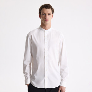 Reserved - Slim fit ing álló gallérral - fehér - 516HT-00X