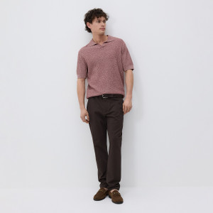 Reserved - Chino slim fit nadrág - sötétbarna - 528HR-89X