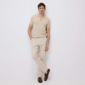 Reserved - Chino slim fit nadrág - bézs - 532HR-08X