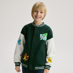 Reserved - Pokémon bomber pulóver - sötétzöld - 590HR-79X