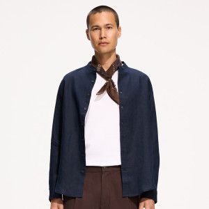 Reserved - Regular fit vászoning - tengerészkék - 595HT-59X