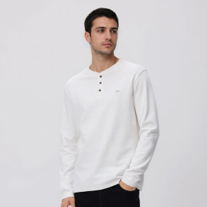 Reserved - Slim fit hosszú ujjú blúz - krémszínű - 600IO-01X