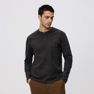 Reserved - Slim fit hosszú ujjú blúz - antracitszürke - 600IO-86X