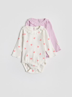 Reserved - 2 darab pamutbody - levendula - 624IM-04X