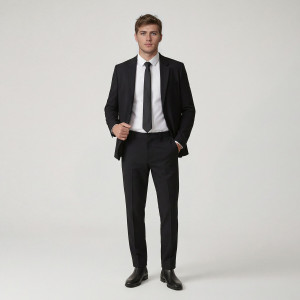 Reserved - Chino slim fit nadrág - fekete - 6704L-99X