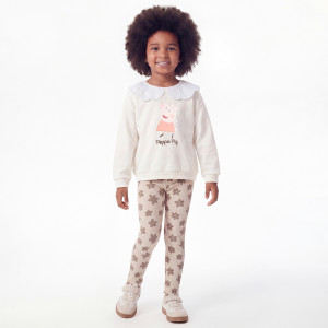 Reserved - Bordázott kötésű leggings - többszínű - 691JZ-MLC