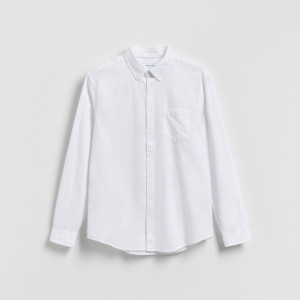Reserved - Slim fit pamuting - fehér - 698IE-00X