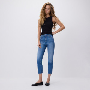 Reserved - Straight fit farmer rojtos szegéllyel - kék - 712IR-55J