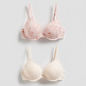 Reserved - 2 db super push up melltartó - pasztellpink - 738HQ-03X