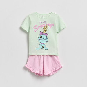 Reserved - Lilo & Stitch kétrészes pizsamaszett - menta - 800IR-65X