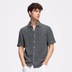 Reserved - Regular fit kockás ing - sötétzöld - 866FS-79X