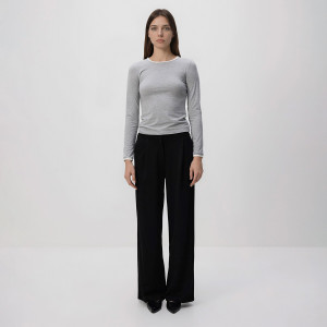Reserved - Egyenes szárú nadrág - fekete - 906HS-99X