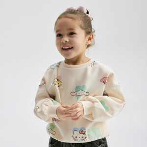 Reserved - Hello Kitty és barátai pulóver - pasztellpink - 927HV-03X