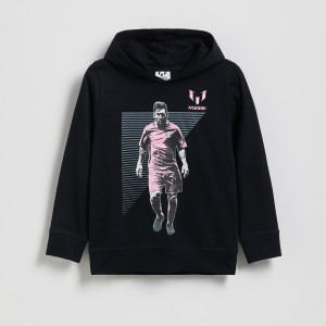 Reserved - Messi kapucnis pulóver - fekete - 978FJ-99X