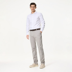 Reserved - Chino slim nadrág - sötétbarna - 990EV-89P
