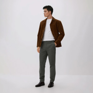 Reserved - Chino slim fit nadrág - világoszöld - QF747-70M