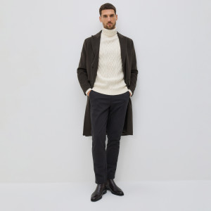 Reserved - Chino slim fit nadrág - fekete - QF747-99M