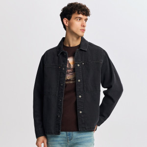 Reserved - Comfort fit farmering - fekete - YQ322-99J