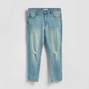 Reserved - Szaggatott carrot slim farmer - indigo jeans - YV152-57J