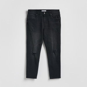 Reserved - Szaggatott carrot slim farmer - fekete - YV152-99J