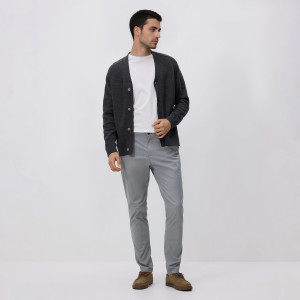Reserved - Chino slim fit nadrág - világos szürke - YV905-09X