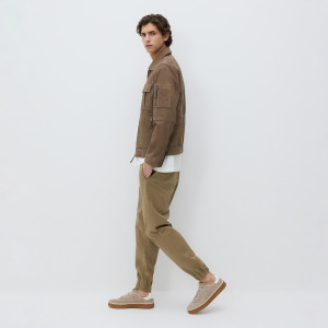 Reserved - Jogger slim fit nadrág - bézs - YW239-80X